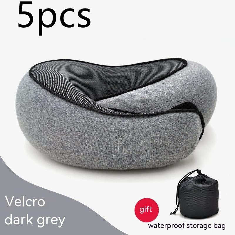 Memory Foam Travel Neck Pillow — U-Shaped Neck Support for Flights, Commuting & Long Journeys