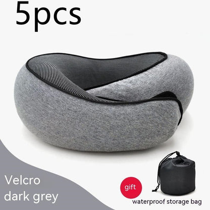 Memory Foam Travel Neck Pillow — U-Shaped Neck Support for Flights, Commuting & Long Journeys