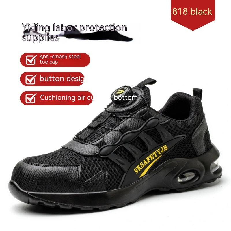 Men's Steel Toe Cap Safety Shoes – Breathable Work Trainers