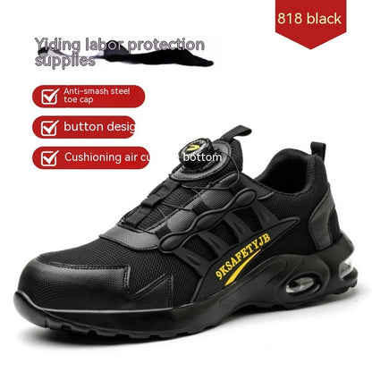 Men's Steel Toe Cap Safety Shoes – Breathable Work Trainers