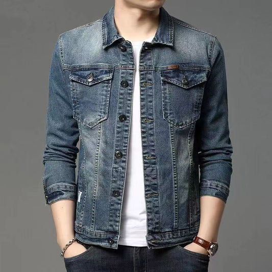 Men's Slim-Fit Denim Jacket | Cotton-Lined Casual Outerwear M–4XL