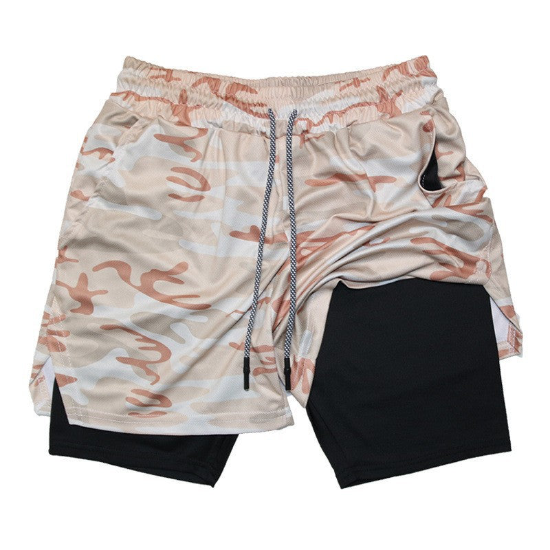 Men's Double-Layer Quick-Dry Sports Shorts | Pockets M-3XL