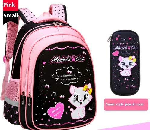 Kids Cat Print School Backpack | Small & Large with Bundle Options