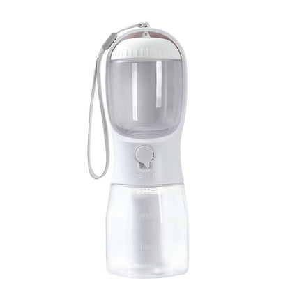 3-in-1 Portable Pet Travel Bottle | Water, Food & Waste Bag Dispenser