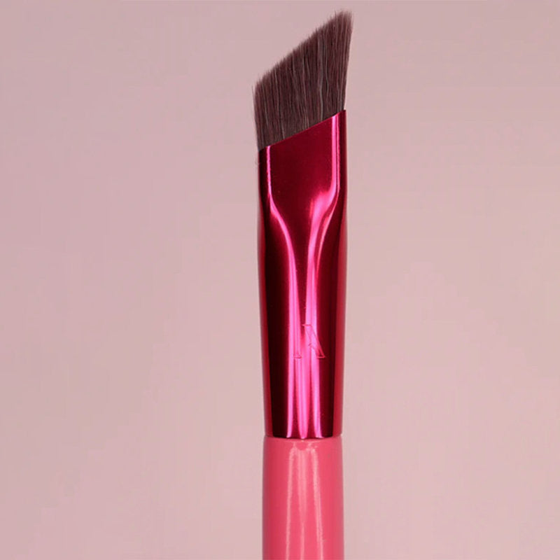 Precision Eyebrow Brush – Nylon Hair, Aluminium Handle, 3 Colours