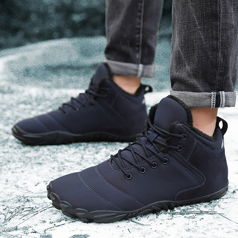 Plush-Lined Warm Cotton Boots | Unisex Slip-On Winter
