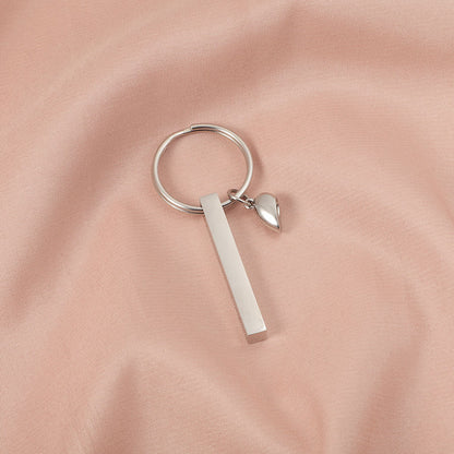 Magnetic Love Heart Couple Keychain | 3D Titanium Steel Split Heart