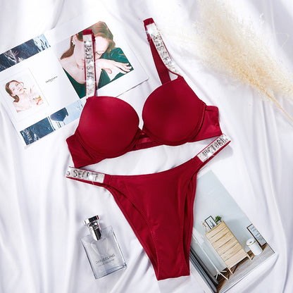Diamante Embellished Bra and Knicker Set | 11 Colours