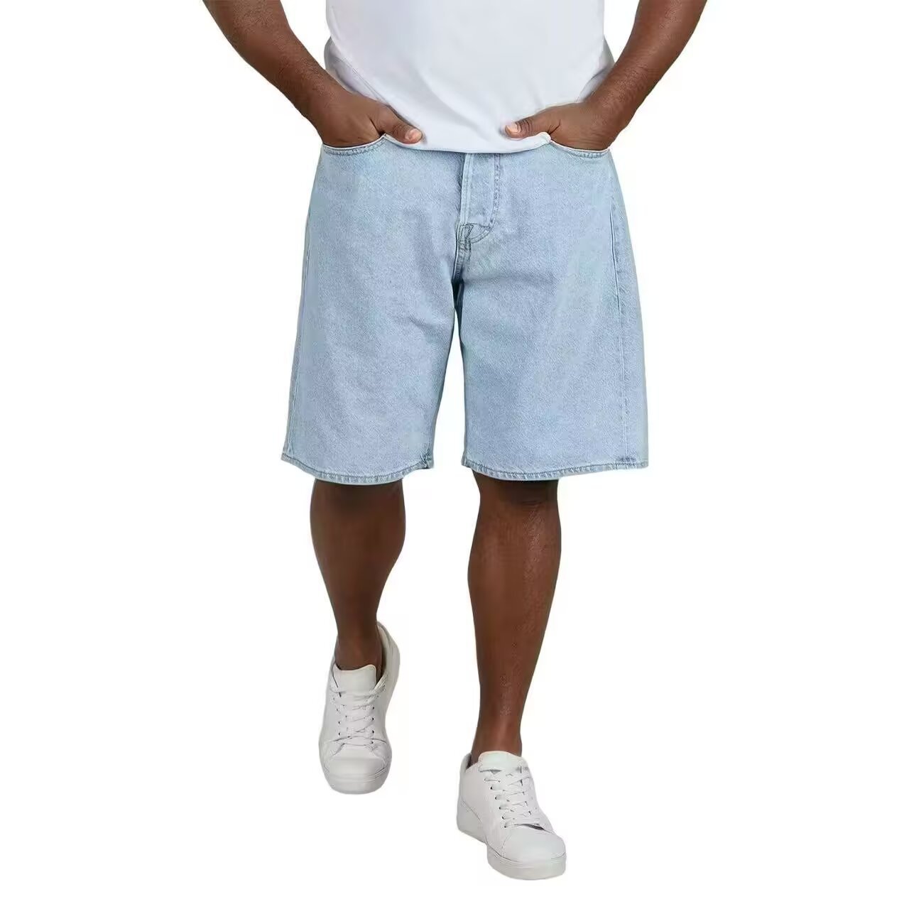 Men's Denim Shorts | Loose Fit Straight Leg Hip-Hop Style S-4XL