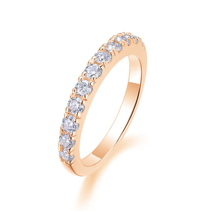 Moissanite 925 Sterling Silver Ring | Gold, Platinum & Rose Gold | GRA Certified