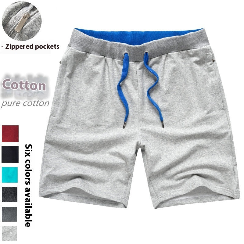 Men's Cotton Knee-Length Shorts | Drawstring Waist M-4XL