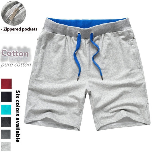 Men's Cotton Knee-Length Shorts | Drawstring Waist M-4XL