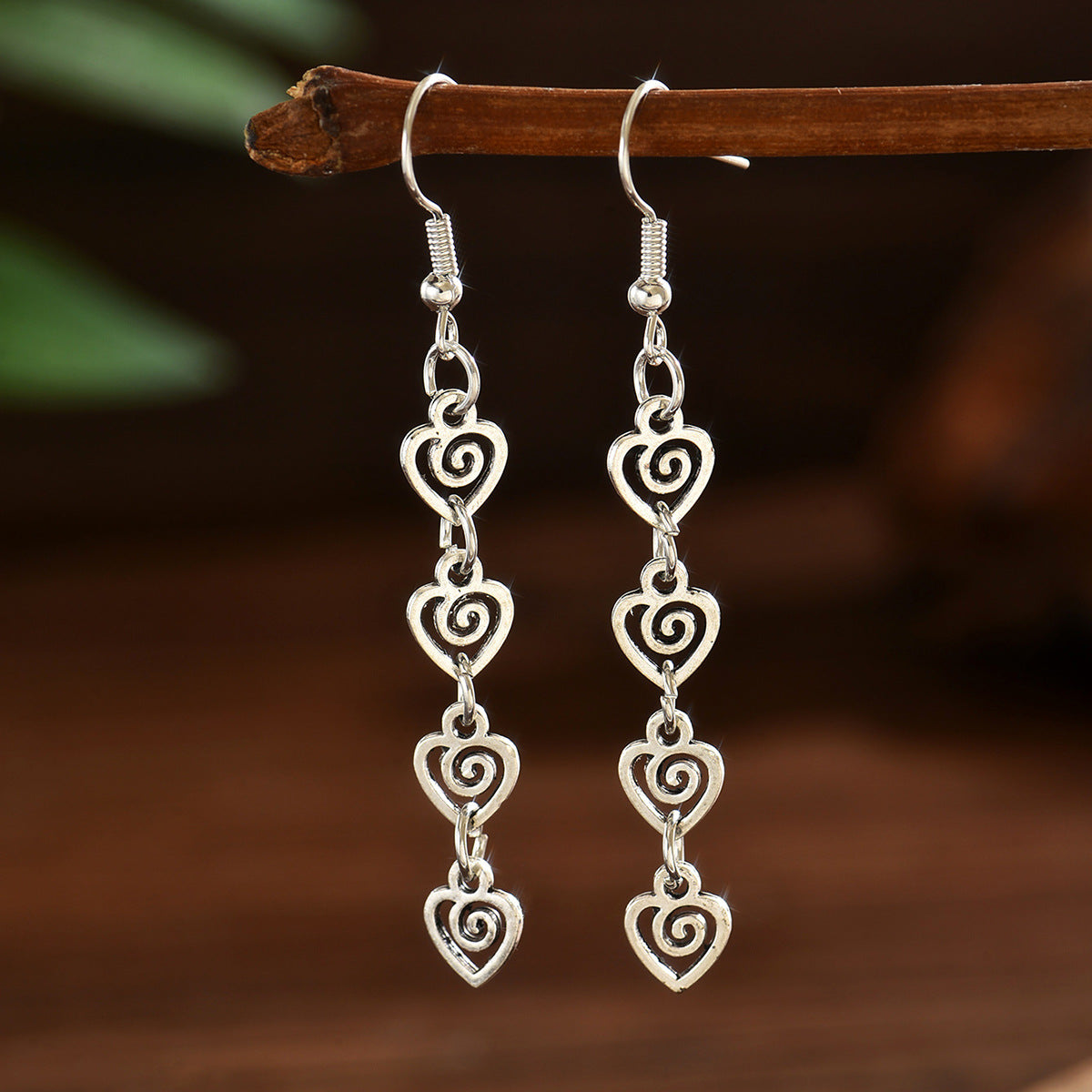Retro Spiral Coil Earrings | Geometric Alloy Statement Earrings