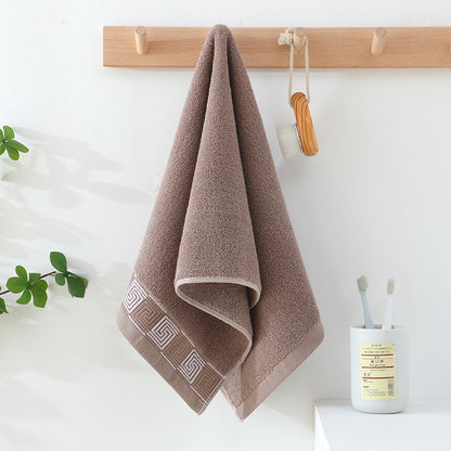Thickened Cotton Face Towel | Individually Packaged | Pink, Coffee & Blue