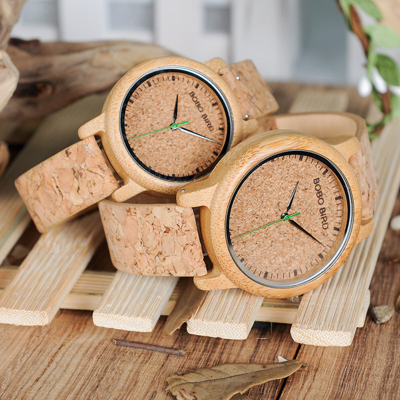 BOBO BIRD Natural Bamboo Watch – Eco-Friendly Men’s & Women’s