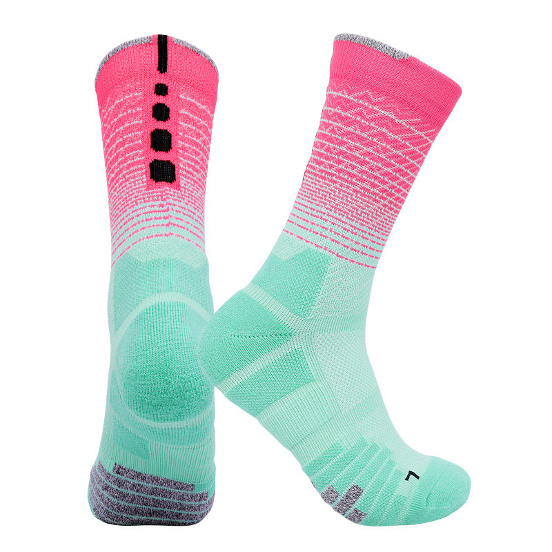 Men's Gradient Sports Socks | Quick-Dry Anti-Slip | Cycling & Running