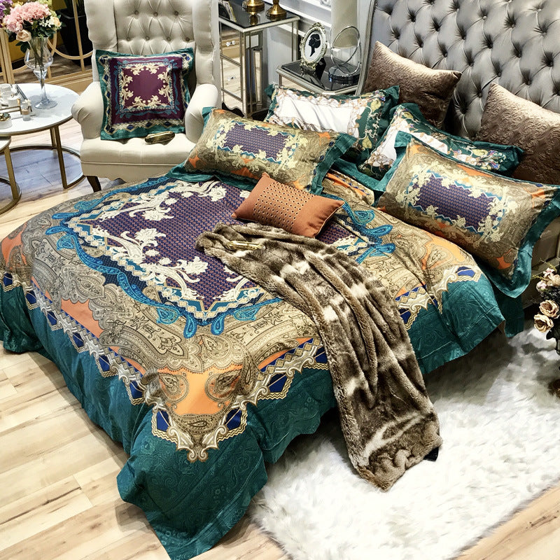 Digital Print Pure Cotton Bedding Set 6 Piece | 11 Designs