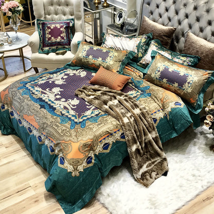 Digital Print Pure Cotton Bedding Set 6 Piece | 11 Designs