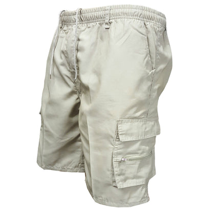 Men's Polyester Casual Workwear Shorts | High Waist Relaxed Fit S-3XL