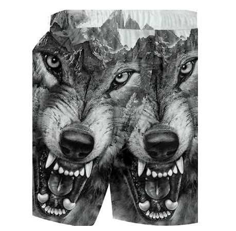 Men's Printed Cropped Beach Shorts