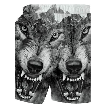 Men's Printed Cropped Beach Shorts