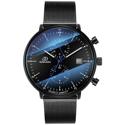 Men's Luminous Waterproof Sports Quartz Watch – 4 Styles