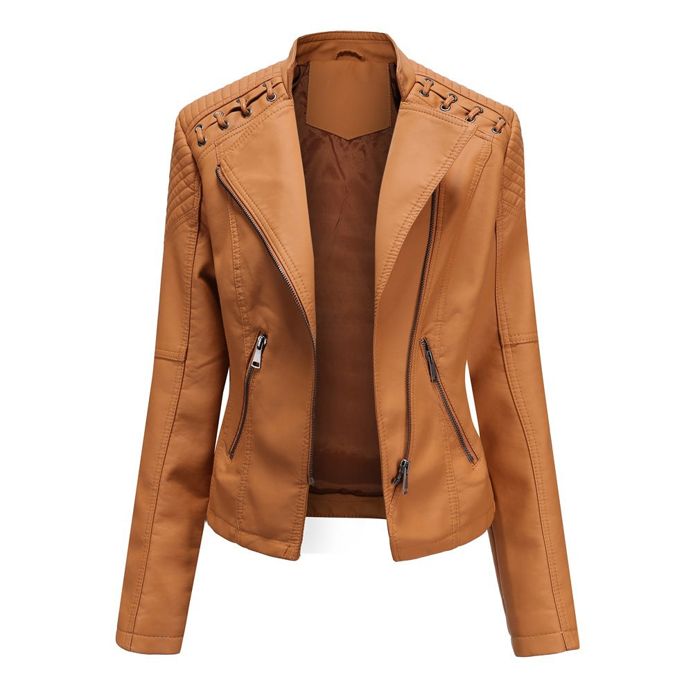 Women's Faux Leather Short Jacket | Slim Fit in 6 Colours