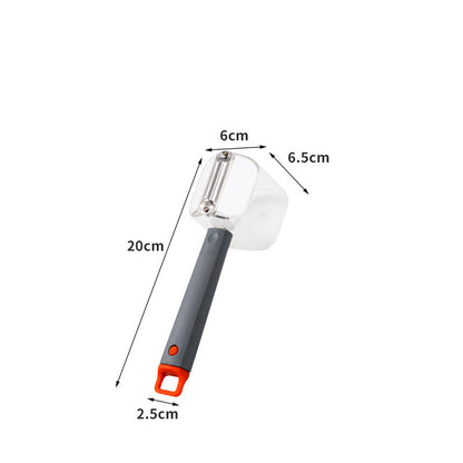 Stainless Steel Vegetable Peeler — Ergonomic PP Handle, Sharp Single-Blade Design