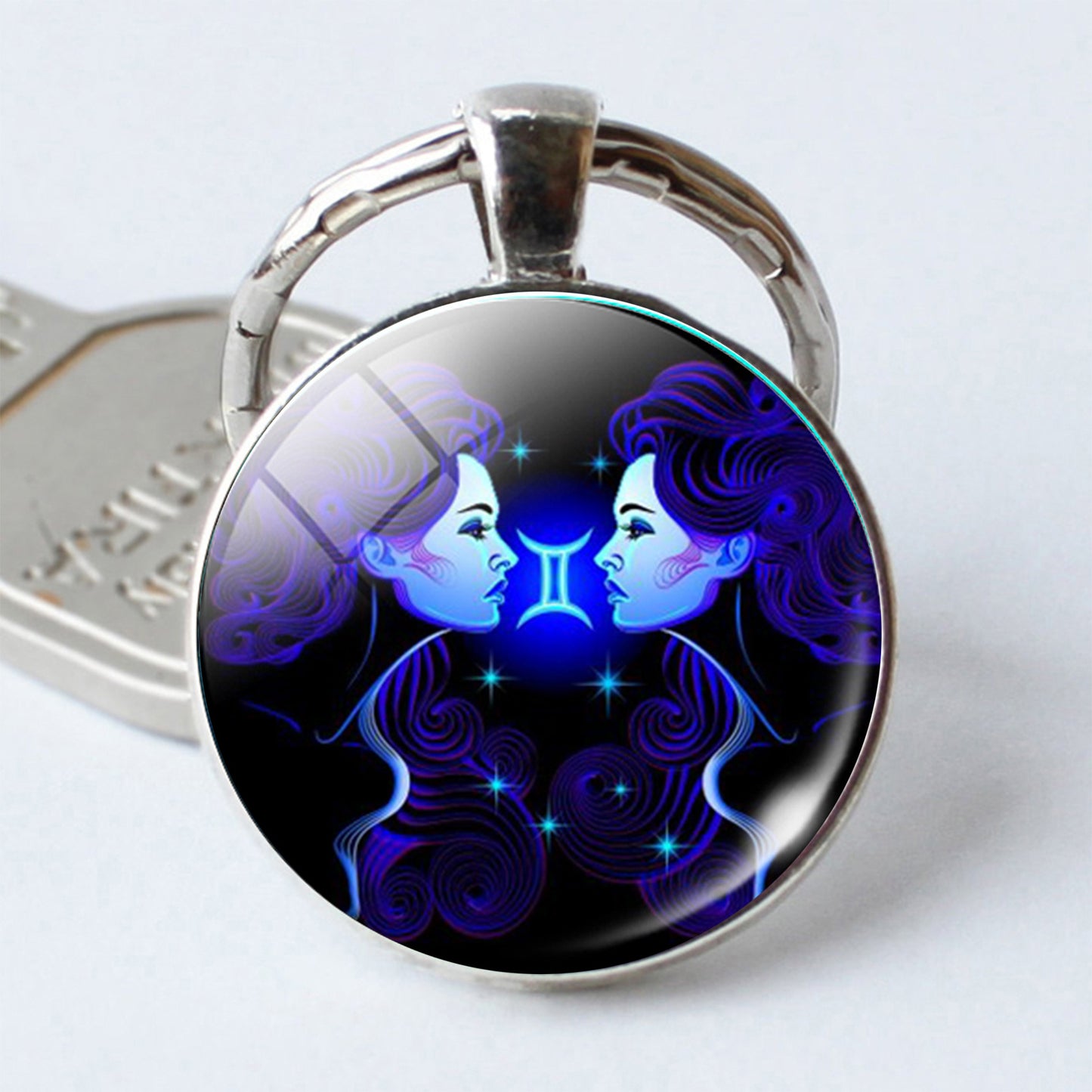 Zodiac Constellation Keychain | All 12 Signs | Alloy & Glass | JP Collections