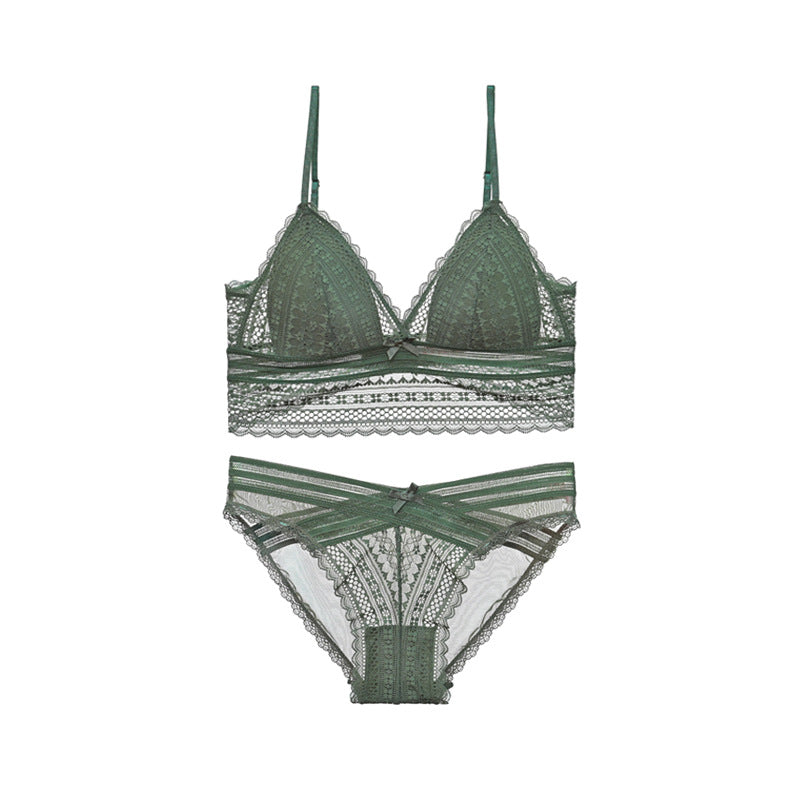 Women's Strapless Seamless Lace Bra | 1/4 Cup Wireless Lingerie