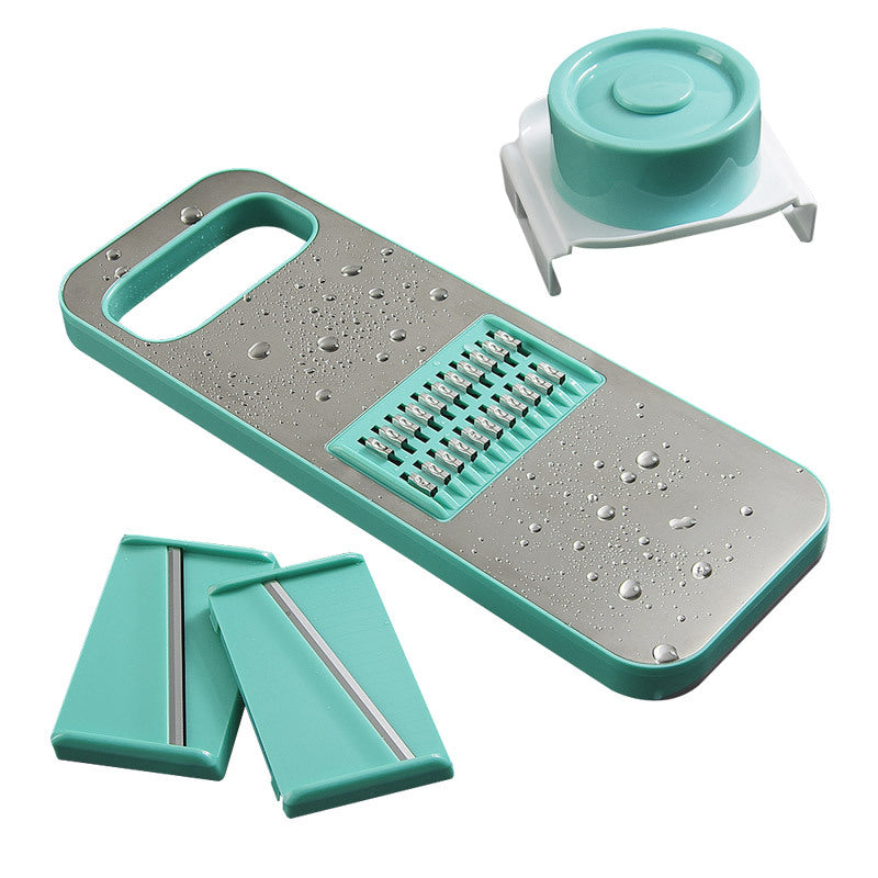 Multifunctional Kitchen Grater Set – Stainless Steel Interchangeable Blades