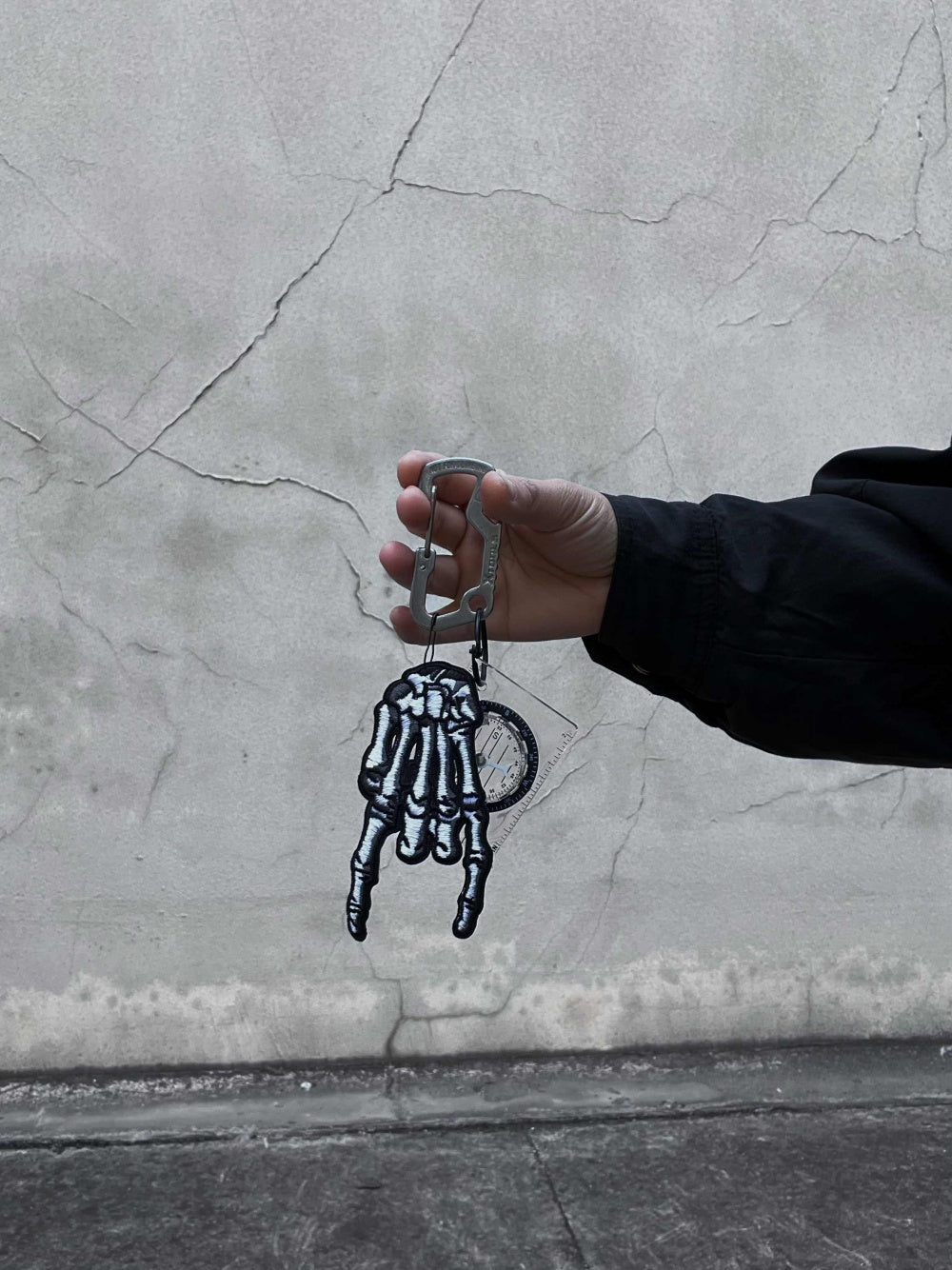Skull Carabiner Keychain | Bold Bag Charm