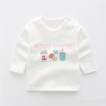 Baby & Kids Cotton Long Sleeve T-Shirt – 12 Print Styles
