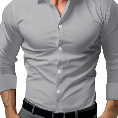 Men's Solid Colour Short Sleeve Linen Shirt | S–3XL