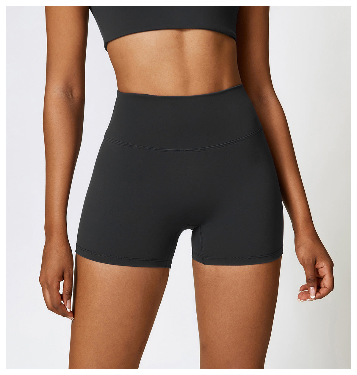 Women's High Waist Brushed Yoga Shorts | Tummy Control | 5 Colours