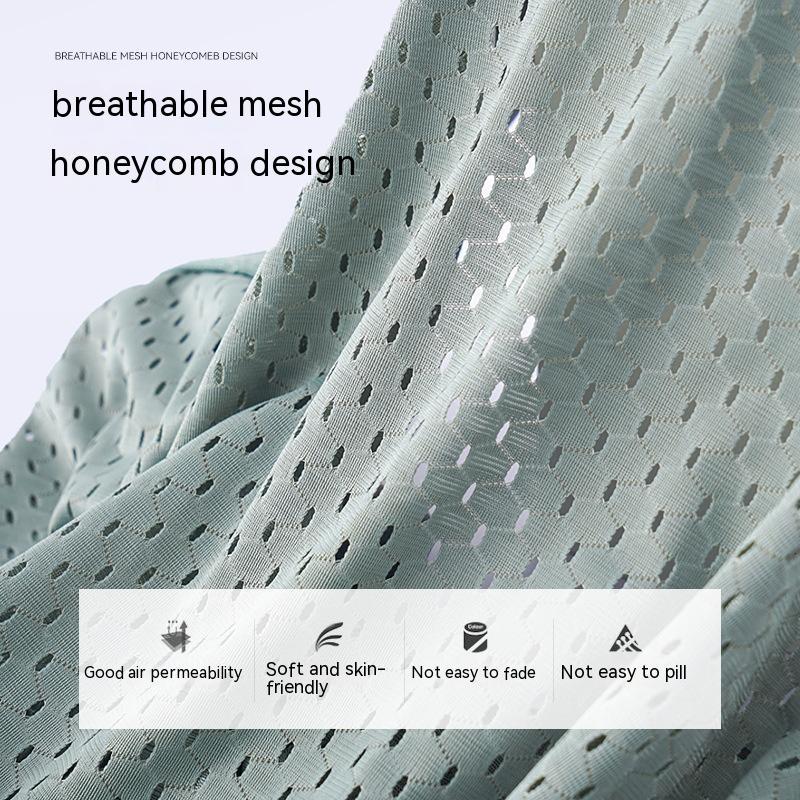 Men's Ice Silk Mesh Boxer Shorts – Cool Breathable Loose-Fit Underwear