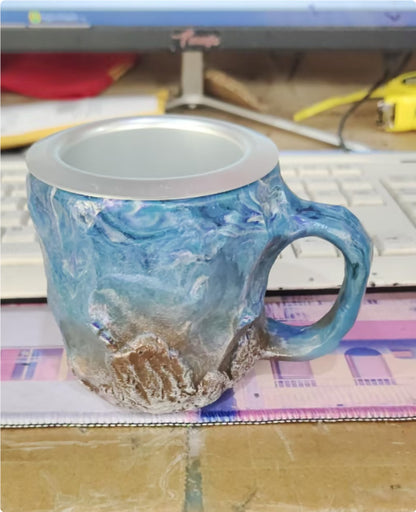400ml Mineral Crystal-Effect Resin Coffee Mug