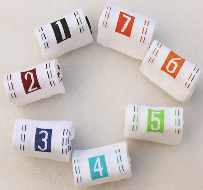 Men's Seven-Day Digital Print Cotton Socks | Week Set