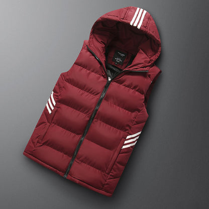 Men's Hooded Down Jacket Loose Fit Plus Size M–6XL