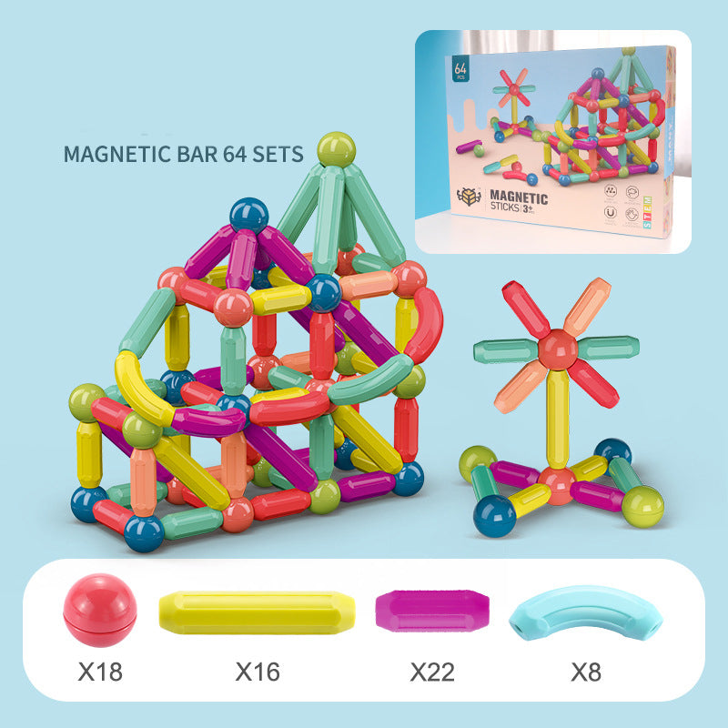 Magnetic Building Blocks Set - STEM Construction Toy for Kids