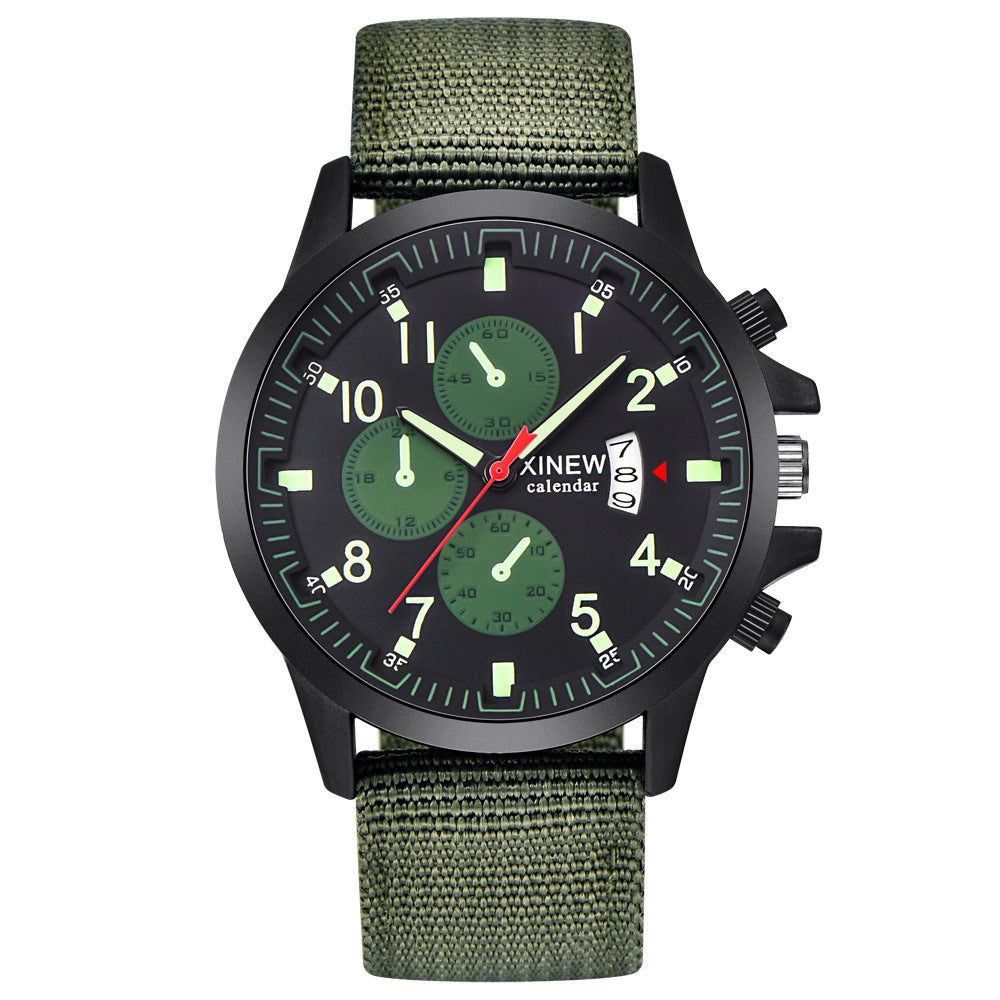Military Sports Watch with Nylon Strap
