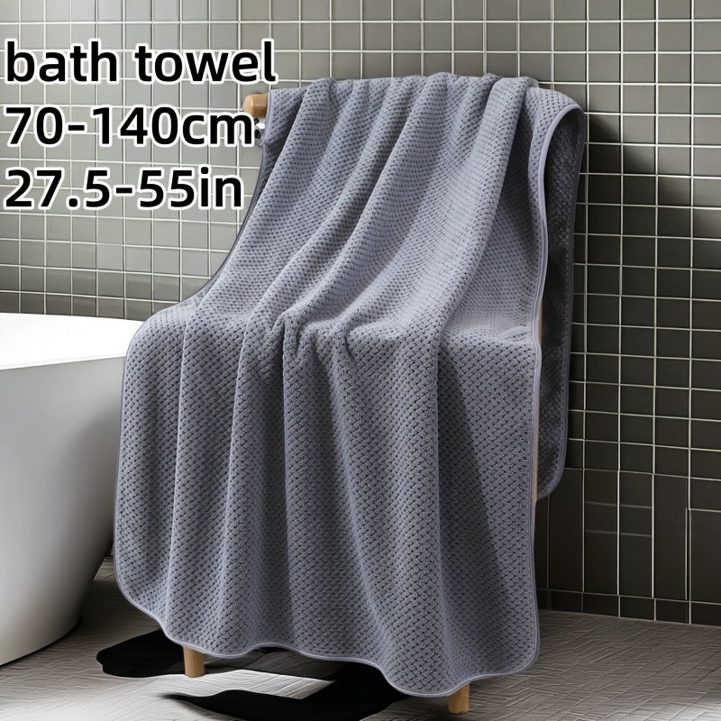 Coral Fleece 4-Piece Bath Towel Set | 8 Bold Colours | Soft & Absorbent