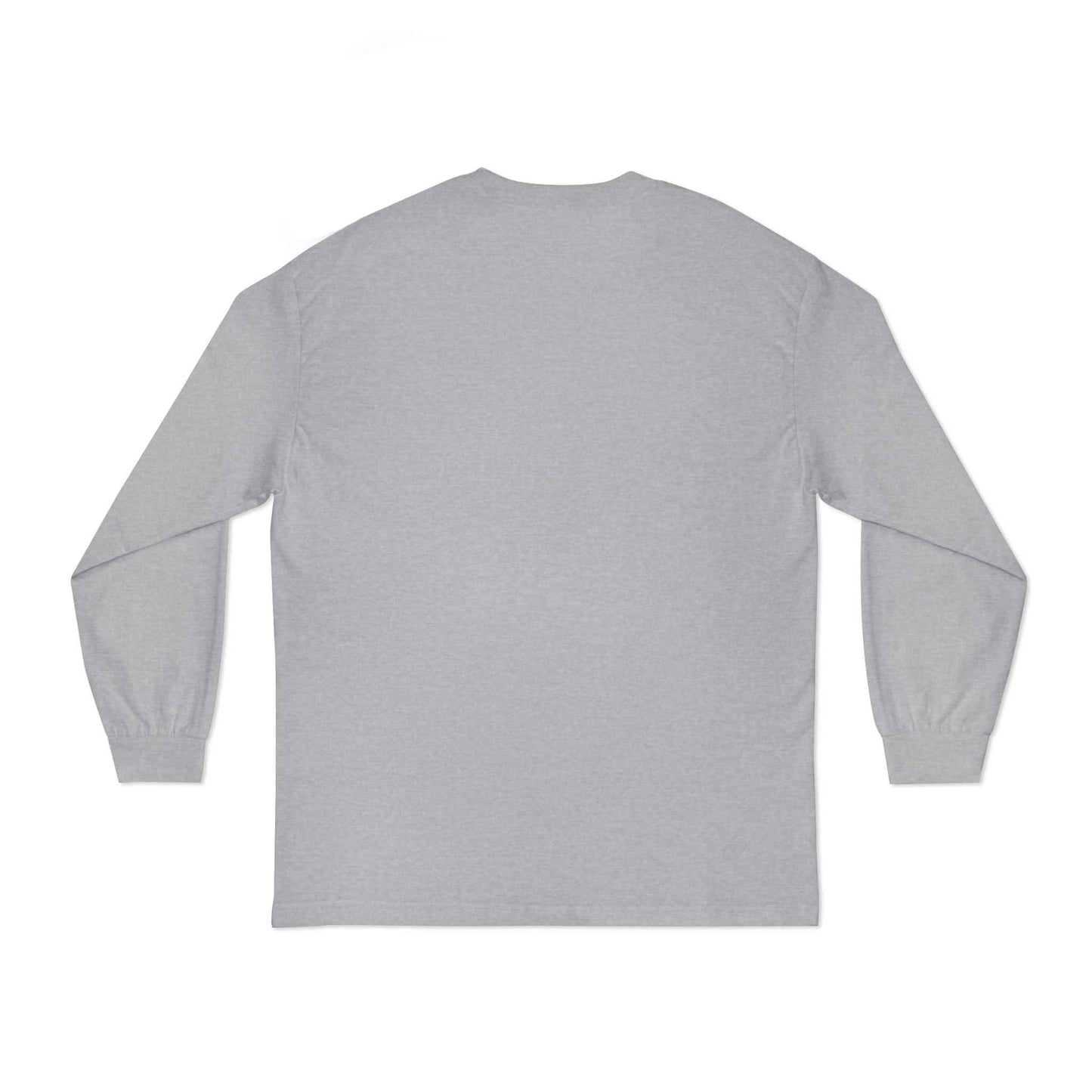 'Good Vibes Only' Long Sleeve Tee – Minimalist White & Gold Unisex Top