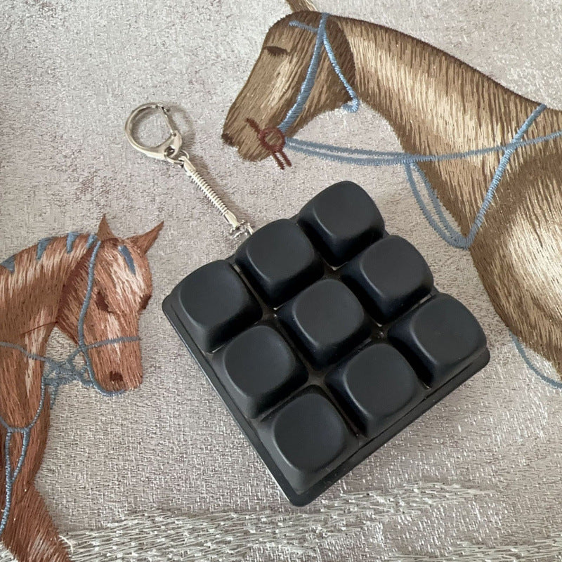 Nine-Key Decompression Button Keyboard Pendant