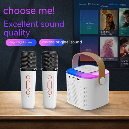 Bluetooth Karaoke Machine with 2 Wireless Microphones