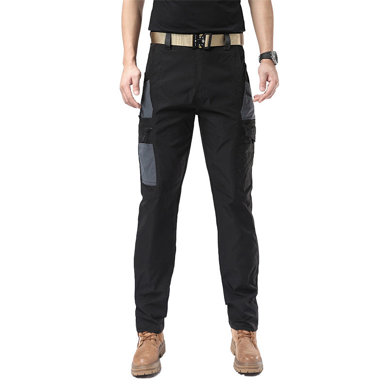 Men's Windproof Casual Cargo Trousers | Cotton Stretch Outdoor Pants