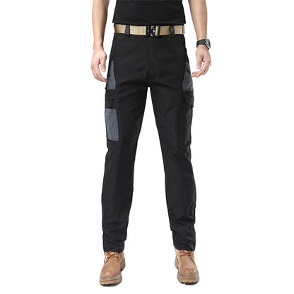 Men's Windproof Casual Cargo Trousers | Cotton Stretch Outdoor Pants