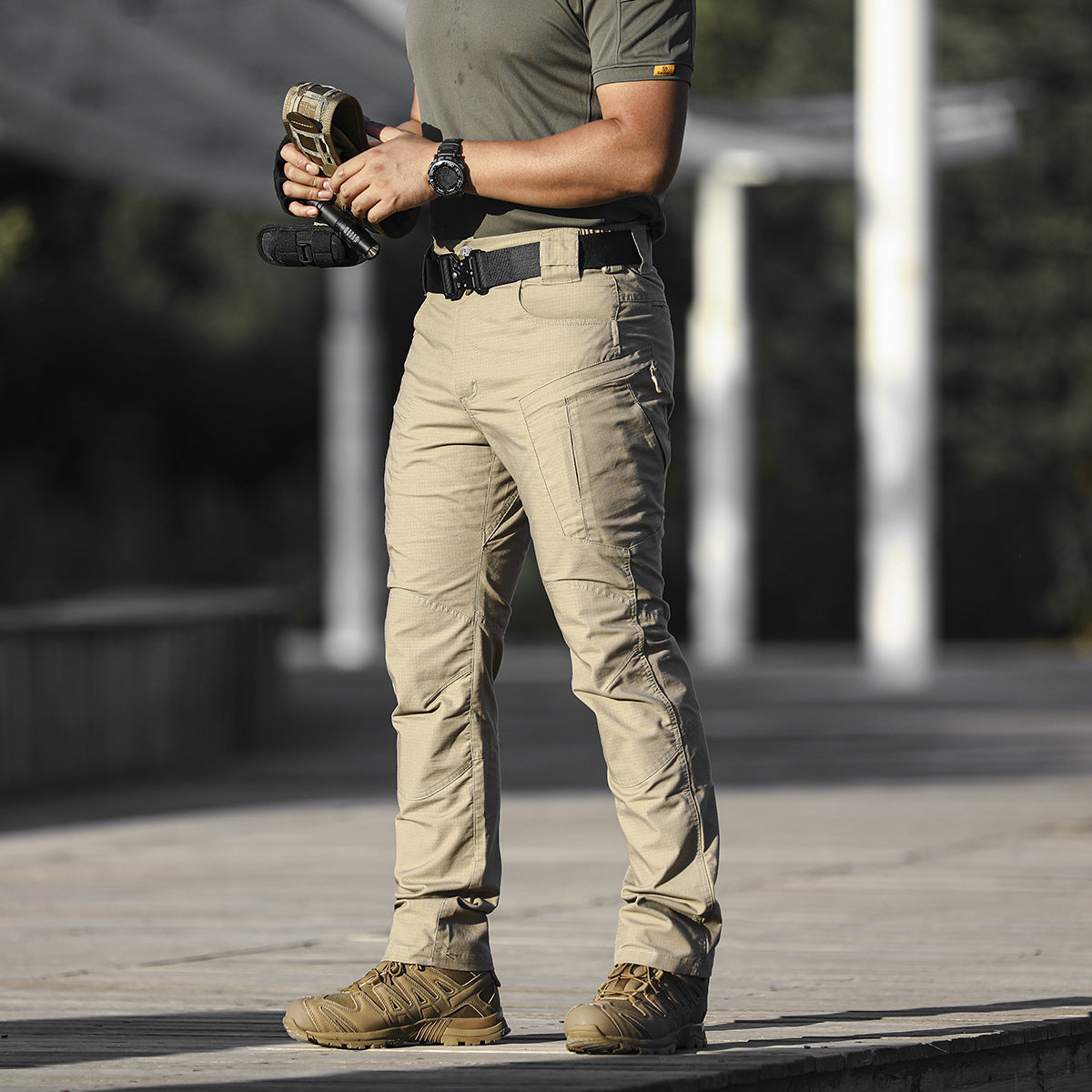 Men's Loose-Fit Multi-Pocket Cargo Trousers | Cotton Workwear