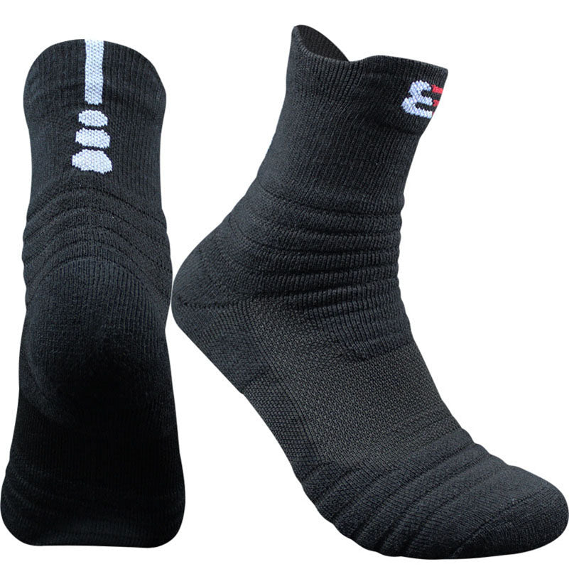 Unisex Cotton Socks Short & Mid Tube – Black White Grey Multi-Pack