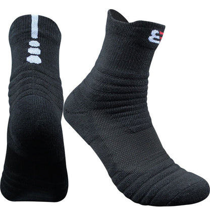 Unisex Cotton Socks Short & Mid Tube – Black White Grey Multi-Pack